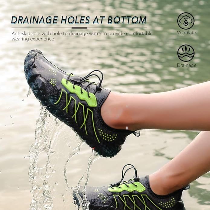 Lixada Chaussures Aquatiques Homme Femme Pieds Nus à séchage Rapide Chaussures Respirant Chaussures de Sport pour Marche Natation Plongée Surf Sport Aquatiques de Plage