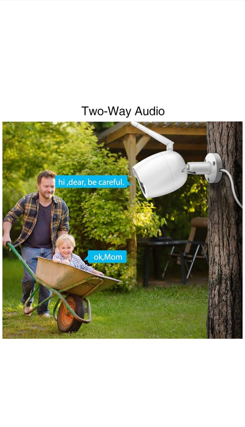 Caméra FHD compatible avec affichage de l’image sur les écrans des assistantes Alexa/Google