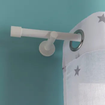 Voilage tamisant, Stars bleu et blanc l.135 x H.260 cm