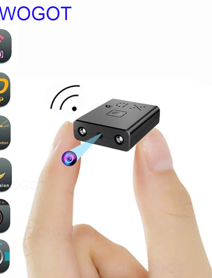 mini caméra wifi full hd 1080p caméra de sécurité xd ir-cut vision nocturne détection de mouvement