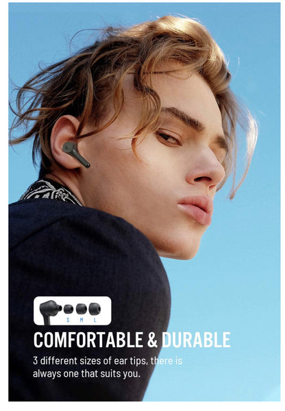 Écouteurs sans Fil, Bluetooth avec Son de Basse immersif dans l'oreille avec étui neuve