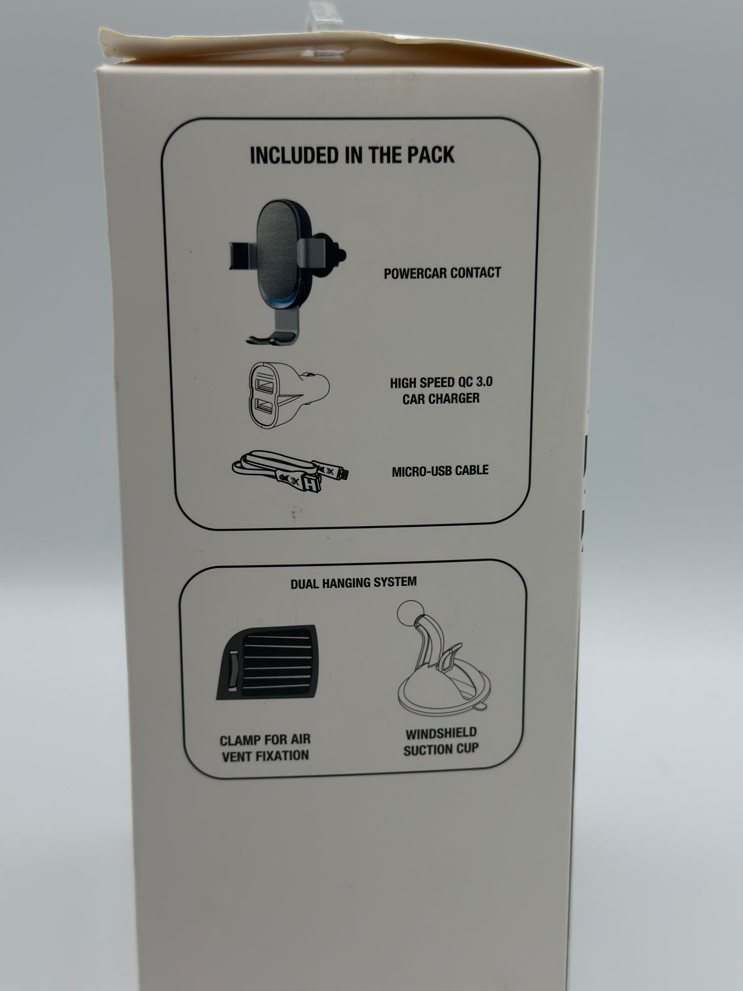 Xmoove - Support Voiture avec Charge sans Fil Rapide Qi - 10W - POWERCAR Contact Inter