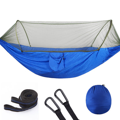 Hamac "Wild-Safe" – Ouverture Automatique & Moustiquaire Intégrée Haute Densité