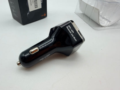 Émetteur FM Bluetooth, adaptateur radio multifonctionnel pour voiture avec double port de charge USB 5 V CC/2,5 A