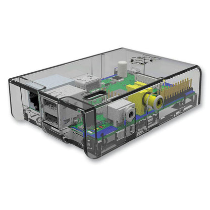 Multicomp boitier pour Raspberry Pi Model A / Model B (transparent)
Boîtier en plastique pour carte Raspberry Pi (1ère génération)