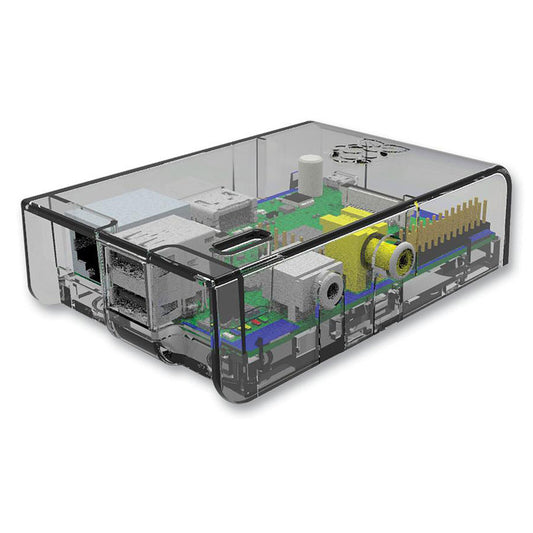 Multicomp boitier pour Raspberry Pi Model A / Model B (transparent)
Boîtier en plastique pour carte Raspberry Pi (1ère génération)