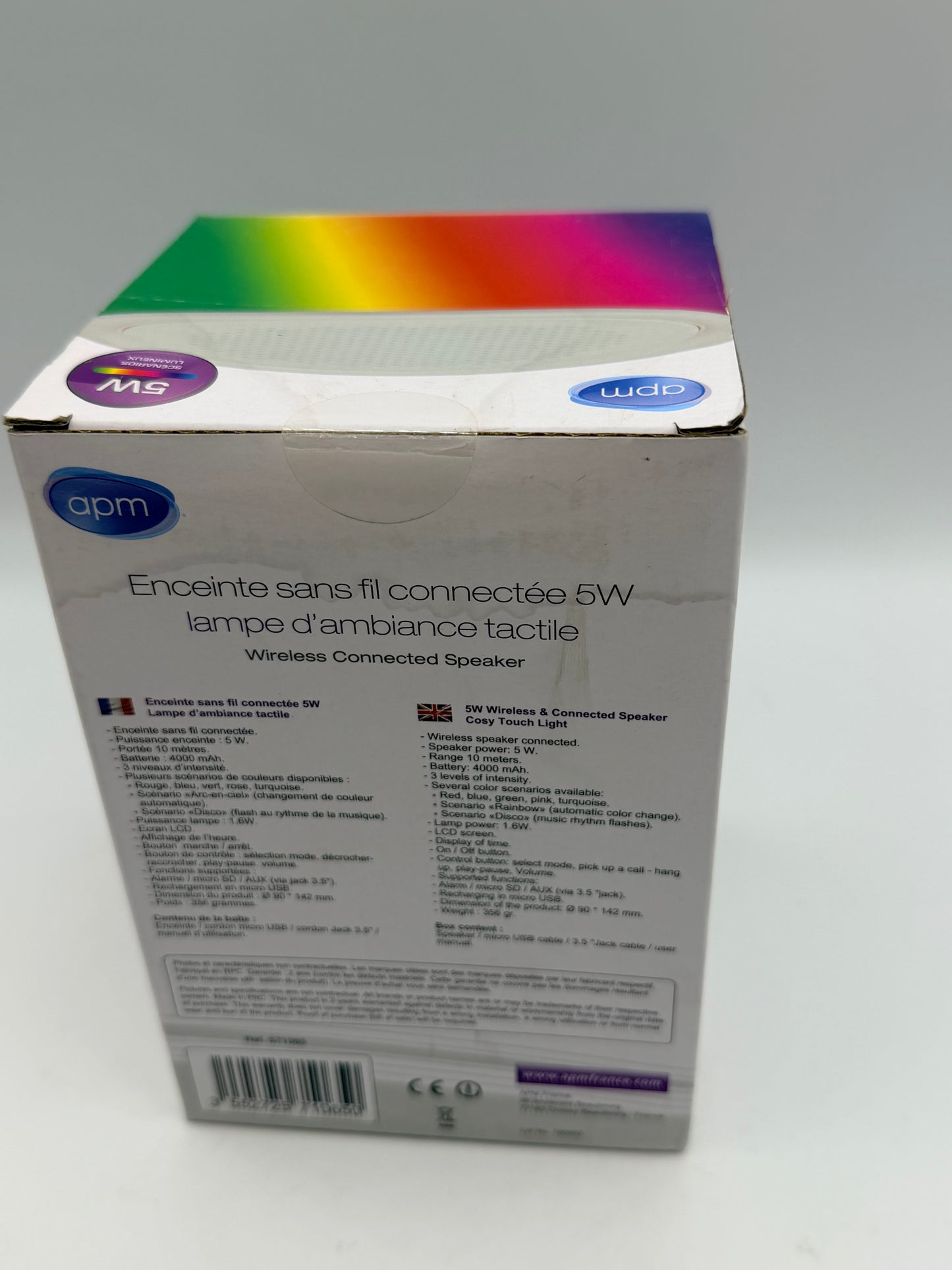 Veilleuse Bluetooth - TD® - Haut-parleur lumineux - 3W - Mains libres - Rechargeable