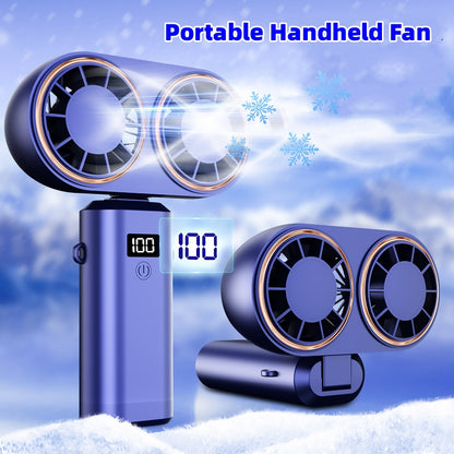Ventilateur "BreezeControl" 3-en-1 – 5 Vitesses, Écran LED & Pliable