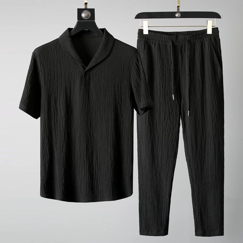 Ensemble "Aero-Ice" – T-shirt & pantalon en Soie de Glace Haute Performance