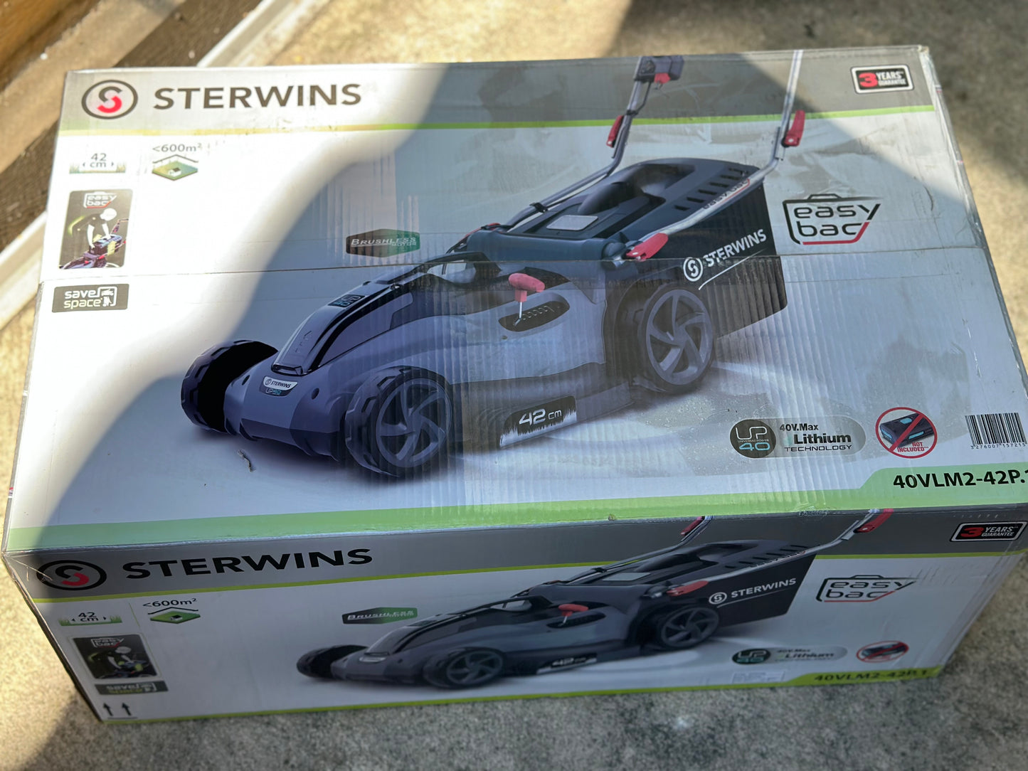 Tondeuse sur batterie STERWINS UP40, 36 V, l.42 cm