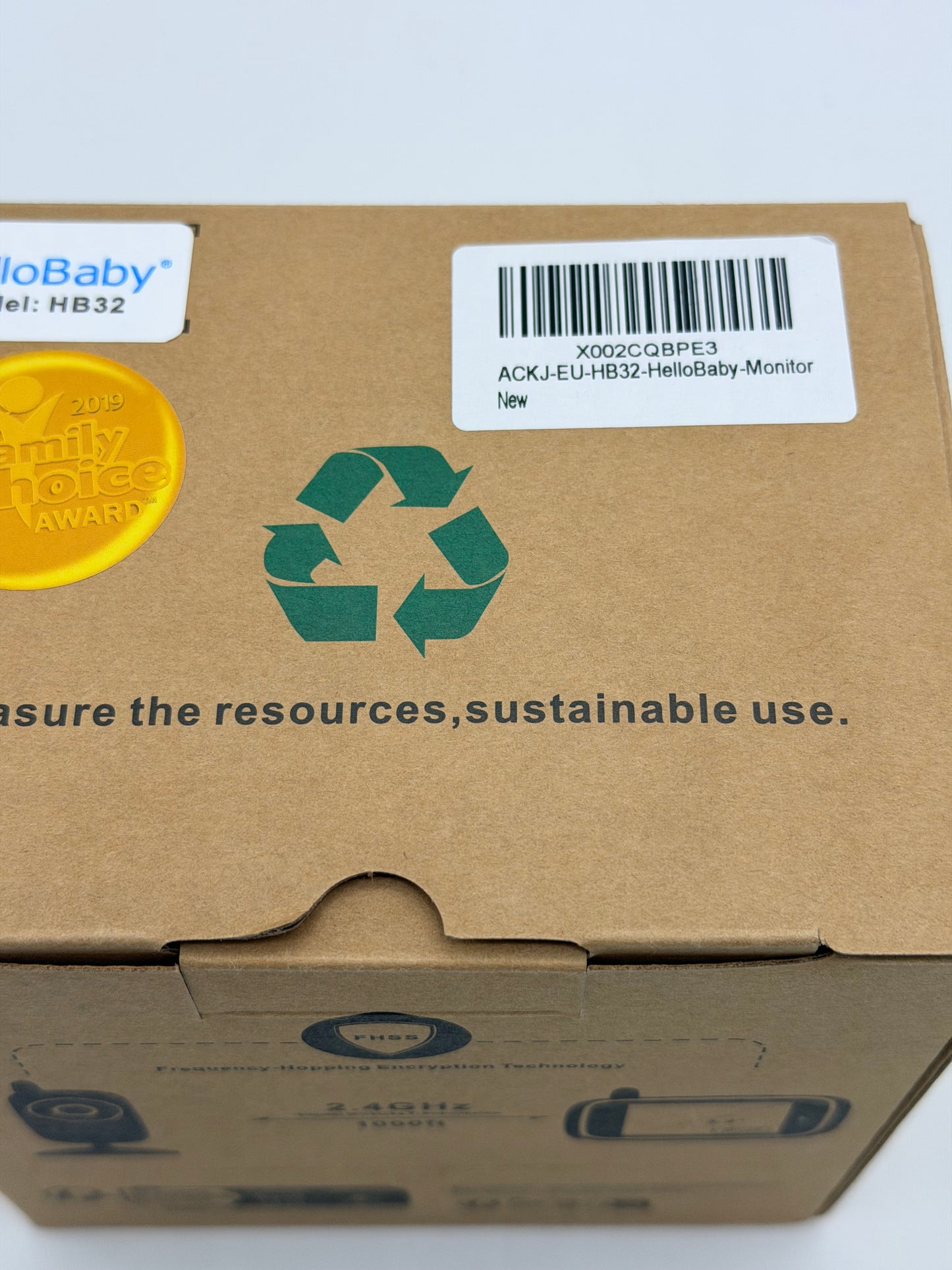 HelloBaby Babyphone HB32 Moniteur Vidéo sans Fil avec Appareil Photo Numérique, Camera Bebe Surveillance de la Température de Vision Nocturne et Système de Communication Bidirectionnelle