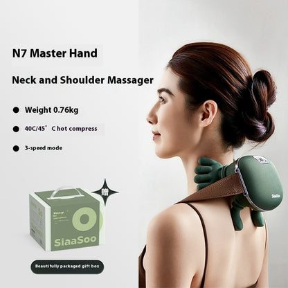 Masseur Cervical "Mains de Soie" – Technologie de Pétrissage 4D & Thermothérapie