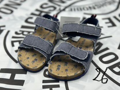 Mules pour fille à scratch taille 26 neuves