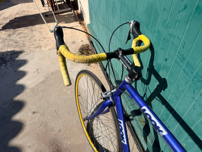 Vélo de Course Vintage LOOK – Bleu/Jaune – Occasion excellent État