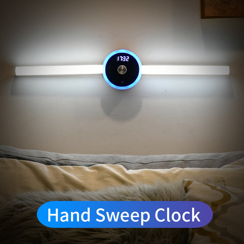 Réglette LED "Smart-Light" – Éclairage à Capteur de Mouvement, Horloge & Minuteur Intégrés