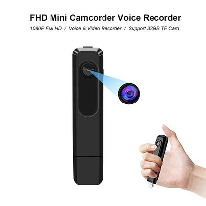 Wearable Mini Camera 1080P Small Audio Voice Recorder Portable Digital Video Sound Recording Pen USB Disk Dictaphone Micro Cam