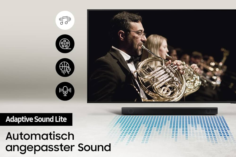 Samsung HW-B540 Barre de Son B 2.1 canaux , Dolby 2.0 et DTS Virtual:X, Adaptive Sound Lite, GameNoire