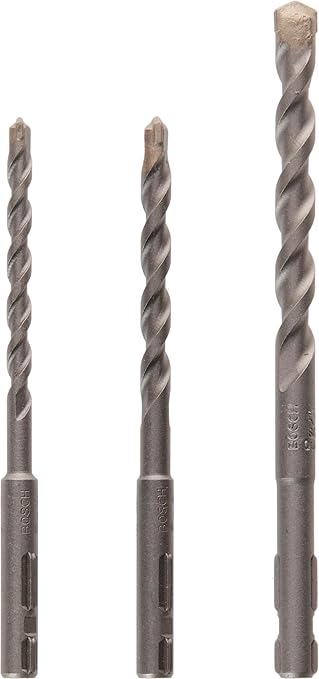 Bosch Accessories 2609256908 Set de 3 forets à béton SDS-Quick pour Perforateur UNEO Diamètre 5-6-8 mm Noir