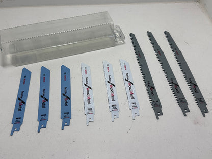 Bosch Accessories Set de 9 Lames de scie sabre pour démolition + boite de rangement 925 vf