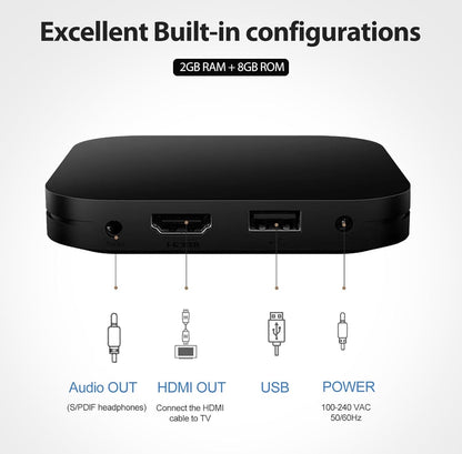 Xiaomi TV Box S 2nd Gen 4K Android Streaming Box | Chromecast & Bluetooth 5.2 | Dual Wi-FI | 2GB RAM+8GB ROM | Mijia Smart TV Box with IR Remote for 4K TVs
