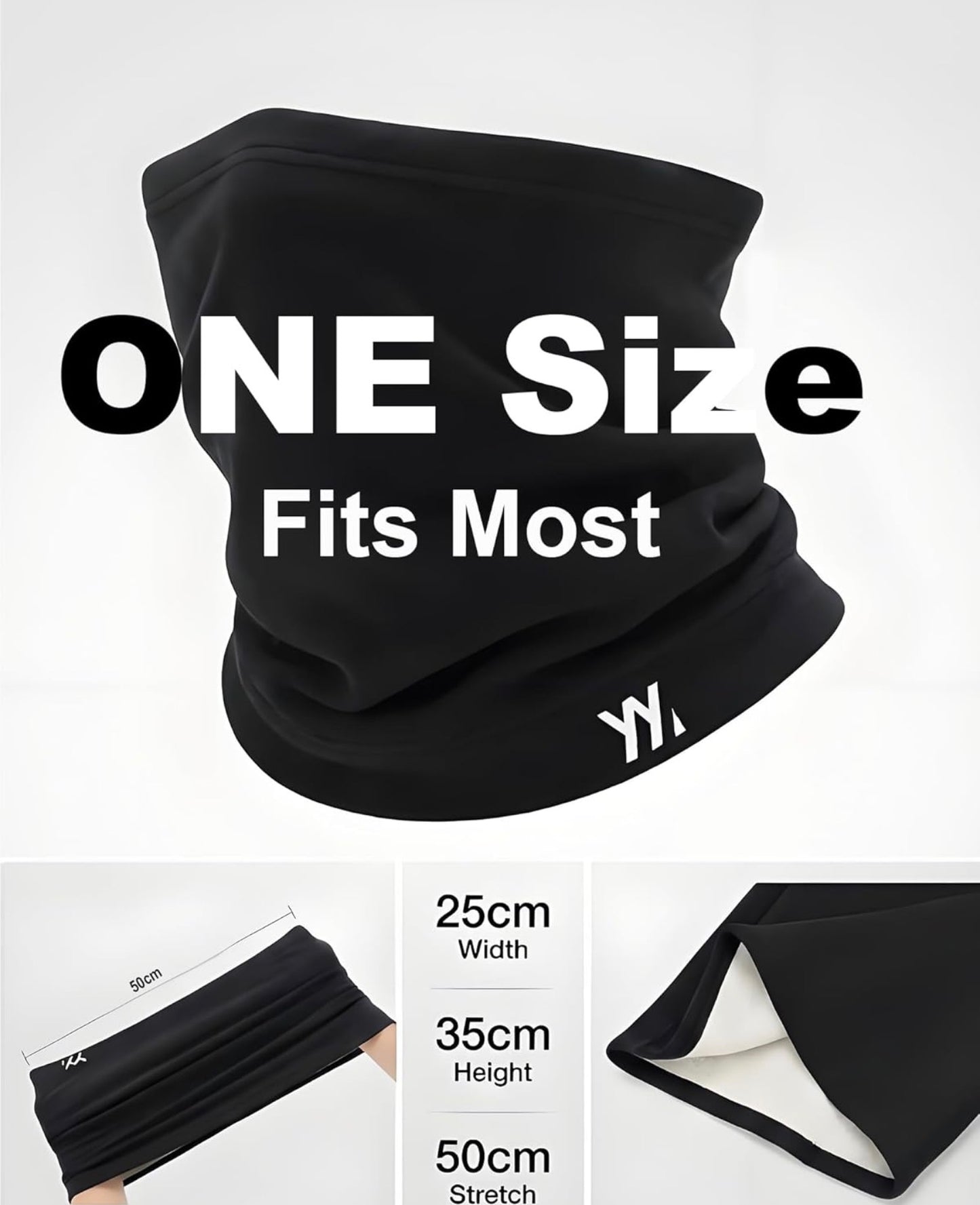 Écharpe tubulaire pour homme et femme - Chaude et respirante - Foulard multifonction - Écharpe extensible