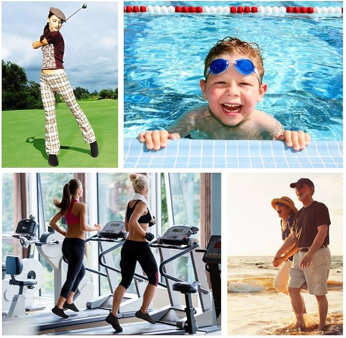 welltree Hommes Femmes Chaussures d'eau Séchage Rapide Sports Aqua Chaussures,Danse, Nager, Marcher, Yoga, Lac, Plage, Jardin, Parc, Conduite, Nautisme