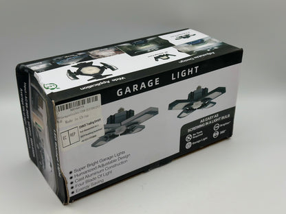 Luminaires de Garage à LED, 12000LM - 6500K Luminaire Garage, Éclairage Magasin Avec Panneaux Ajustables Multi Panneaux Position LED Plafond Lumineux Pour Garage Magasin Atelier Sous-sol Entrepôt
