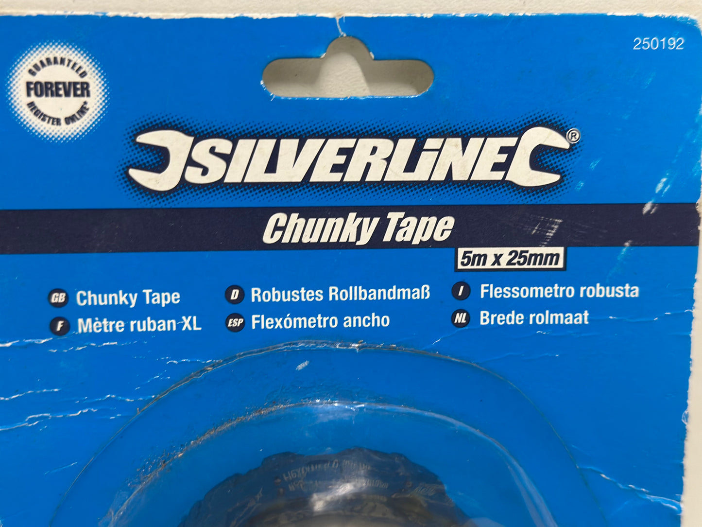 Silverline Mètre ruban XL 5 m x 25 mm