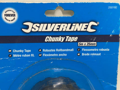 Silverline Mètre ruban XL 5 m x 25 mm