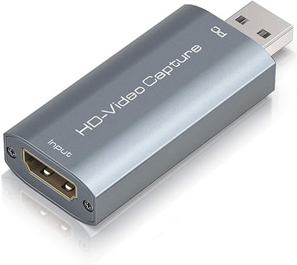 Carte de Capture Audio Vidéo, HDMI 1080P Video Capture Card de Jeu vers USB 2.0 pour Windows/Mac/Androide