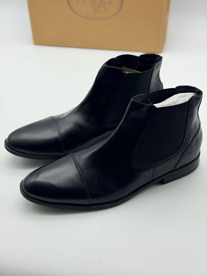 Bottines NOIR Homme motif Uni A enfiler