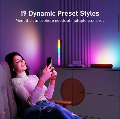 Lampe Connectée avec 19 Modes Dynamiques et Modes de Synchronisation de la Musique/TV