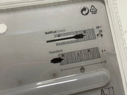 Bosch Professional Coffret de 8x mèches plates Expert SelfCut Speed (pour Bois résineux, Panneau aggloméré, Ø 12-32 mm, Accessoire Perceuse à percussion)