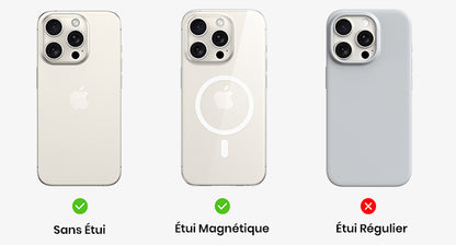 Chargeur Magsafe pour smartphone, 15W Wireless Induction, Magnétique sans Fil avec ventilateur
