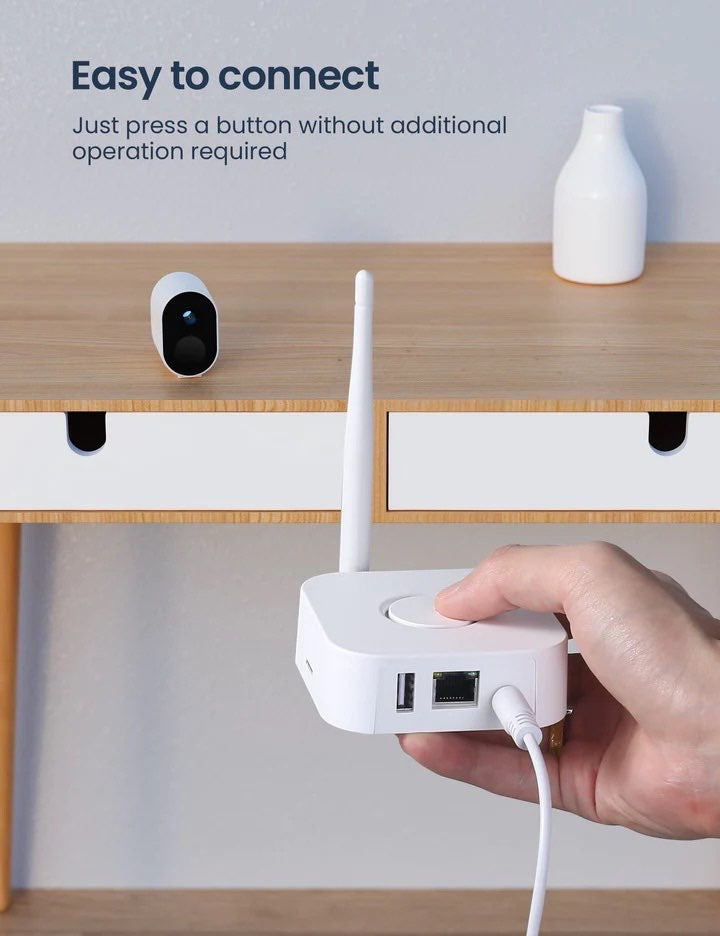 Caméra de sécurité sans fil pour l'extérieur, WiFi 1080P avec vision nocturne en couleur, audio bidirectionnel