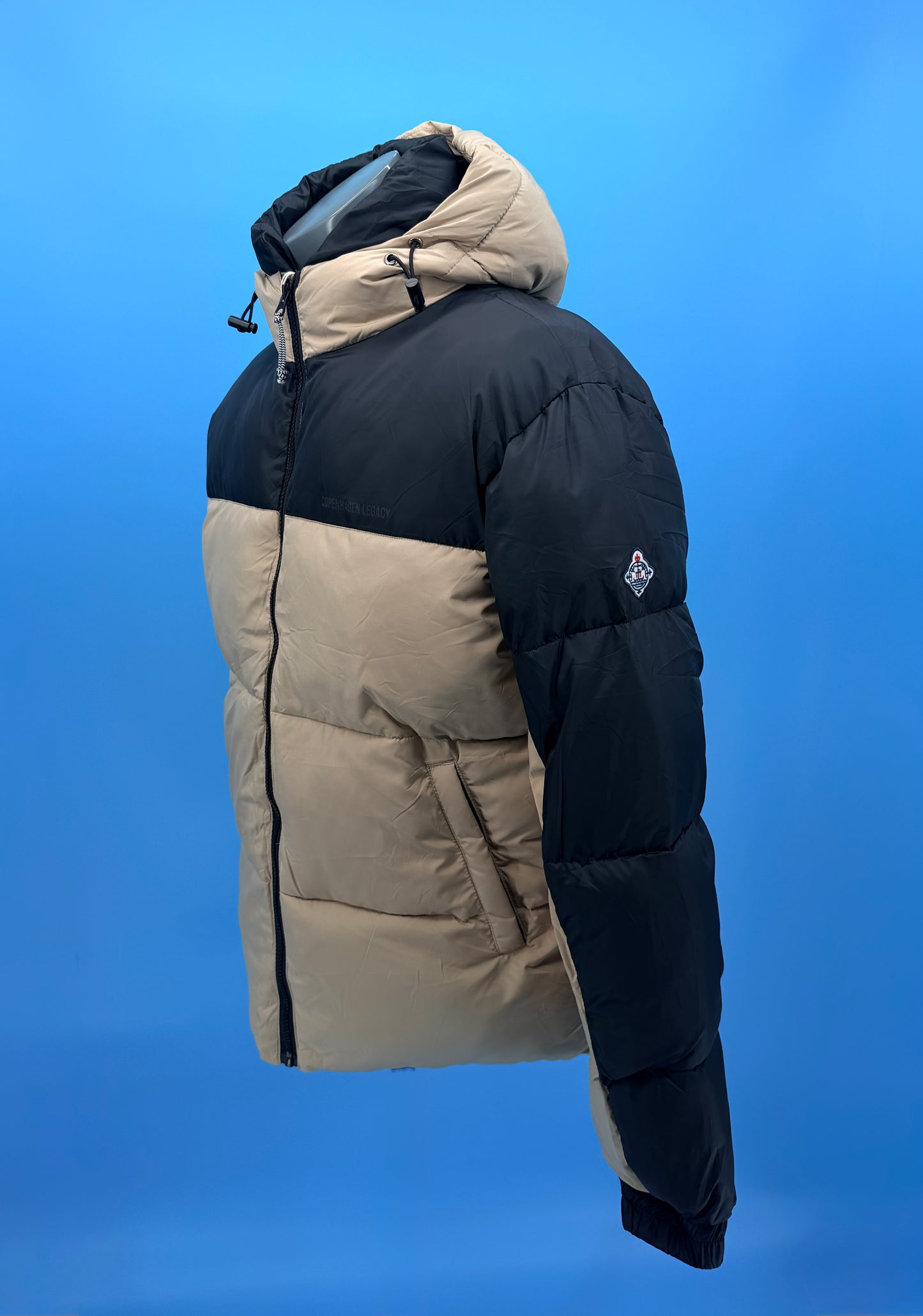Veste à Capuche Homme beige/Noir taille M