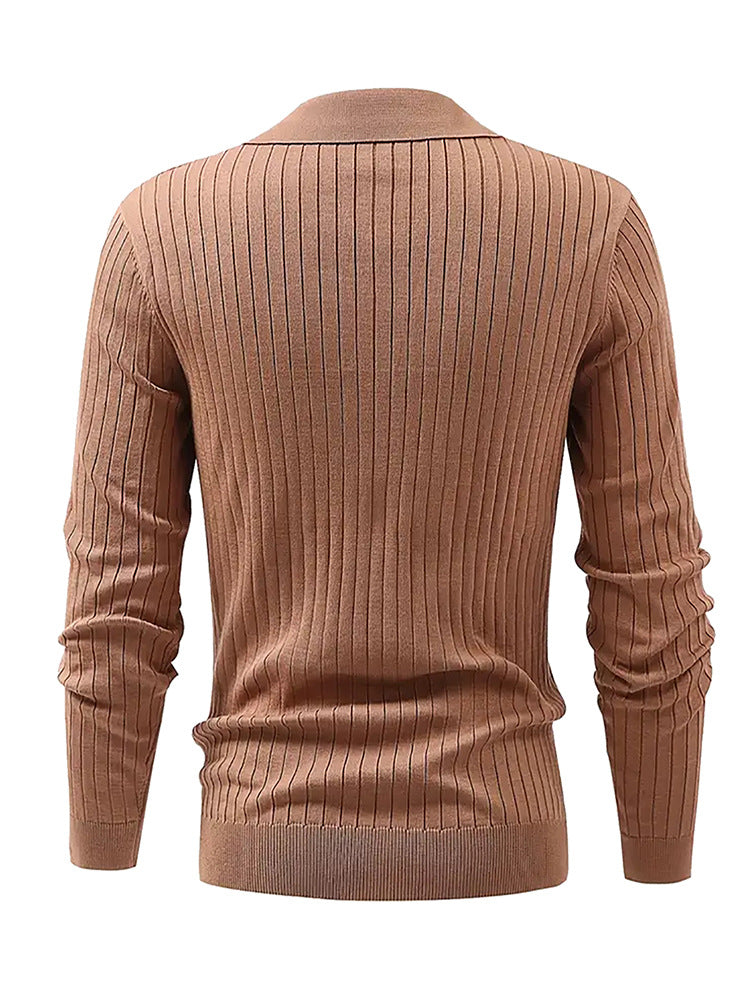Polo "Waffle-Knit" – Maille Gaufrée Extensible & Coupe Slim Élégante