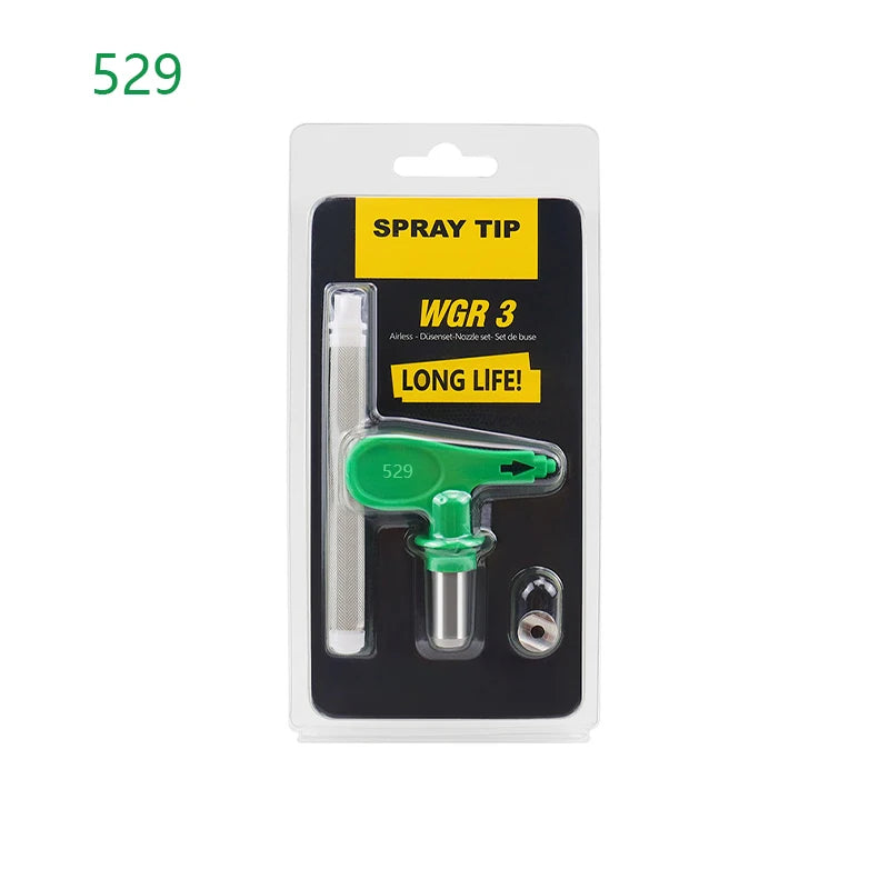 Buse de pulvérisation 215 321 423 517 avec filtre pour pistolet de peinture sans air Titan Wagner. Différentes tailles.