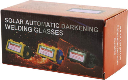 Lunettes de Soudure LCD Batterie Solaire Auto-obscurcissant/assombrissantes Lunette de Protection des Yeux pour Soudage avec Bande