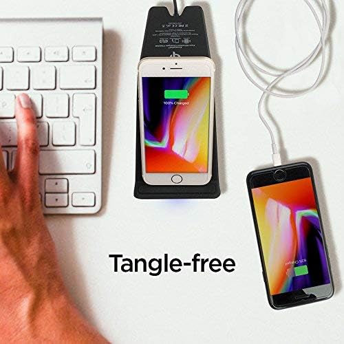 Spigen Chargeur Rapide sans Fil Stand, Certifie Qi 10W, IP Technology, Compatible avec Smartphone Chargement Qi pour iPhone 5W, Galaxy 10W