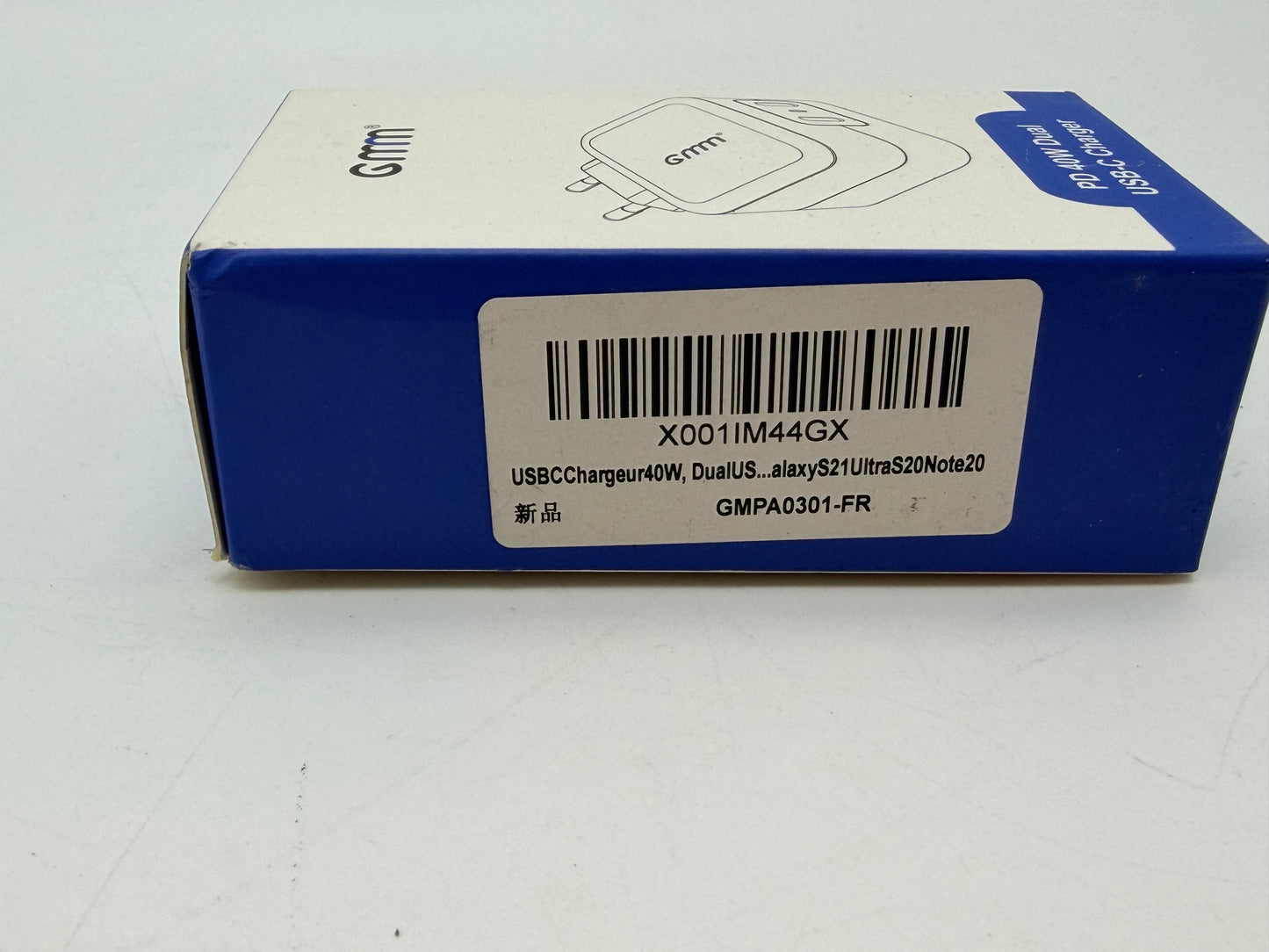 GMM Chargeur USB C PD - Double bloc d'alimentation USB C - 2 x 20 W - Charge rapide USB C - Double USB C - Compatible avec iPhone 13/12/11, Samsung Galaxy, iPad/iPad Mini, Xiaomi Note 11