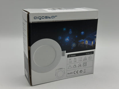 Aigostar Spots LED Encastré 12W Plafonnier Encastré Dimmable, couleur blanc chaud/froid intesité variable. 820lm, 3000-6500K