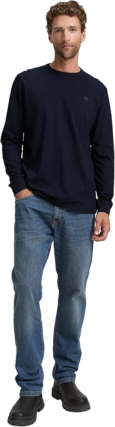 Tom Tailor T-Shirt à Manches Longues Homme (Lot de 1)