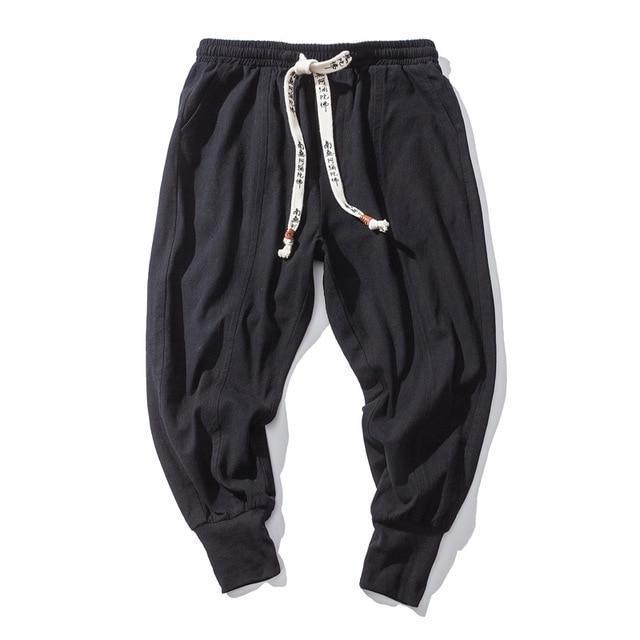 Pantalon Harem "Street-Zen" – Mélange Coton & Lin, Coupe Hip-Hop & Chevilles Ajustées