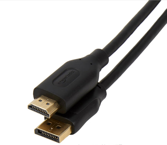 Amazon Basics Câble DisplayPort vers HDMI - 1,8 m, Lot de 10, Noir