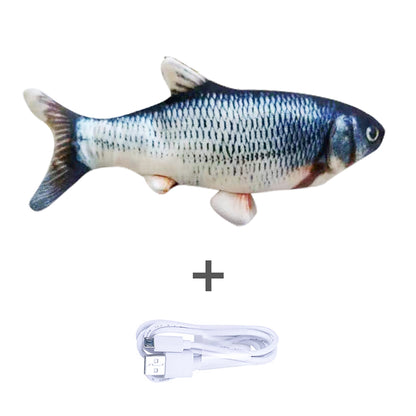 Poisson Interactif "Real-Flop" – Jouet Électrique Sautillant & Rechargeable USB
