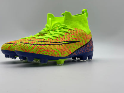 Chaussures de Football Homme Professionnel Chaussures de Futsal Antidérapants pour l'entraînement Athlétisme Adolescents High Top Chaussures de Sport