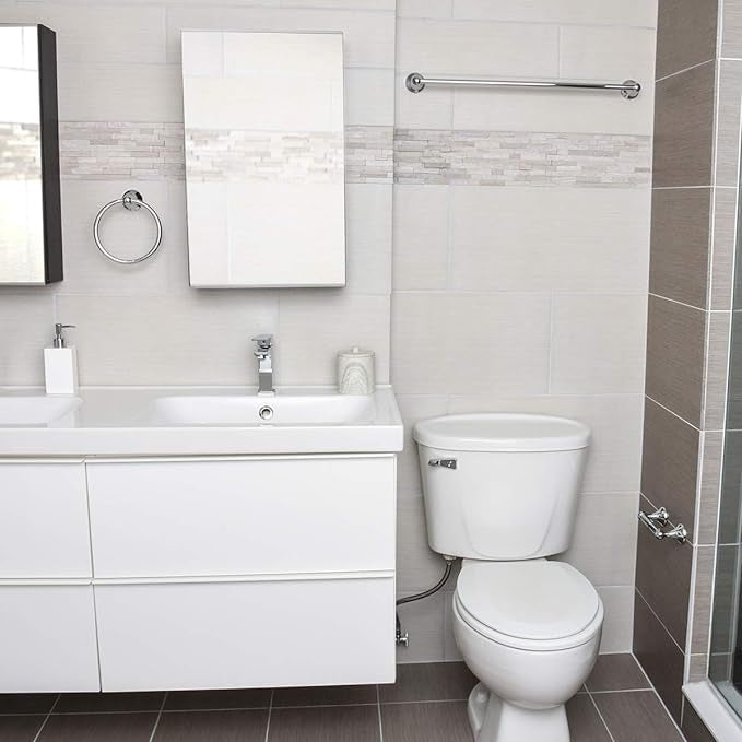 Lot de matériel pour salle de bain, 3 pièces, chrome poli neuf