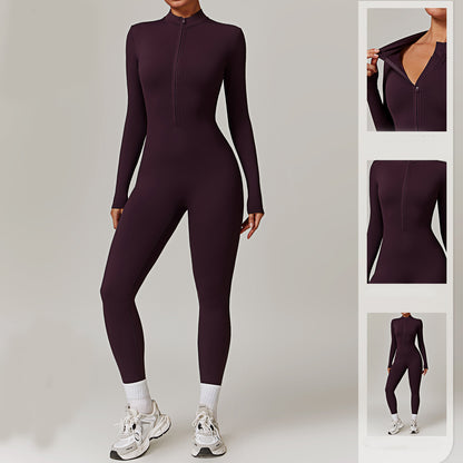 Combinaison "Sculpt-Fit" – Body Intégral Gainant & Col Zippé