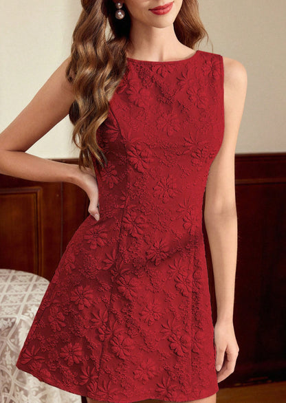Robe "Lumière de Provence" – Jacquard Floral, Coupe Minimaliste & Style Français
